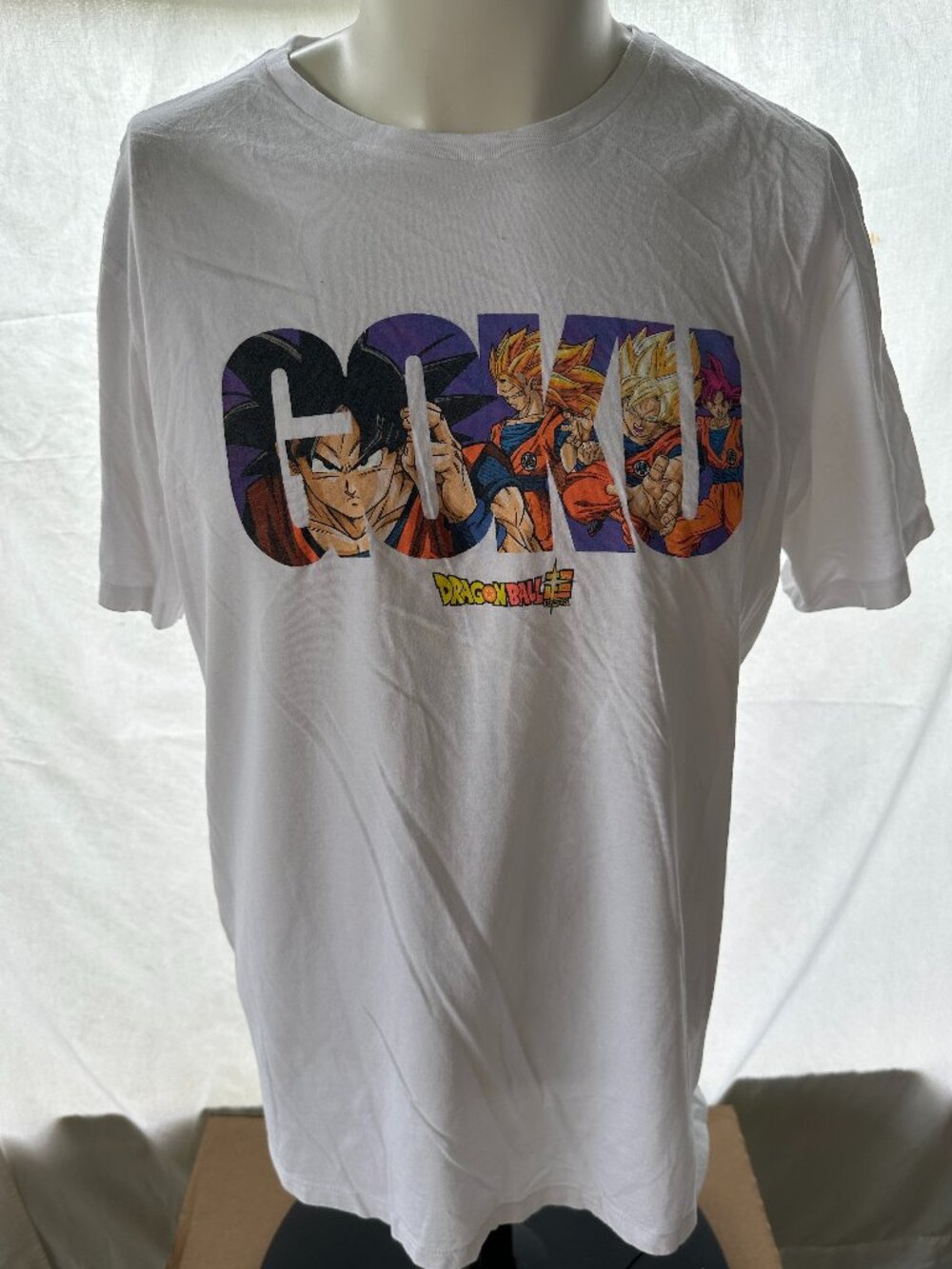 Dragon Ball Super Goku Vegeta Gohan Men's White T Shirt XL Old Navy